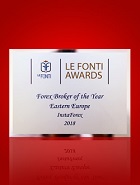 لی فونٹی ایوارڈ کے مطابق مشرقی یورپ 2018 میں فاریکس بروکر آف دی ایئر